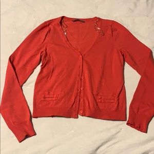 Smart Set coral cardigan